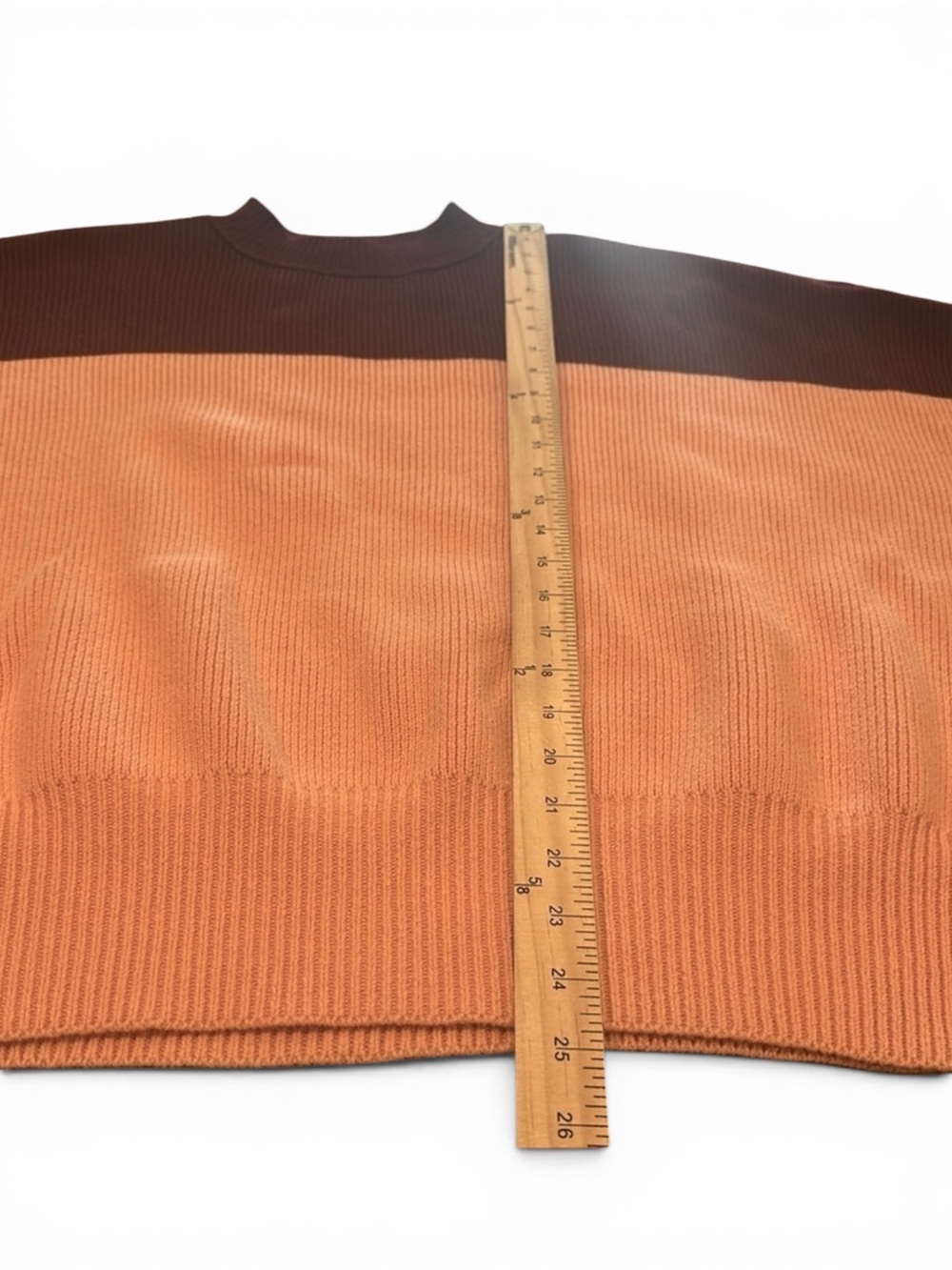 Free People Easy Street Sweater Size XS Color Block Pullover Ribbed Knit Relaxed - Picture 13 of 13